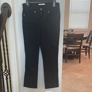 Levi's Women's Straight Leg Black Jeans